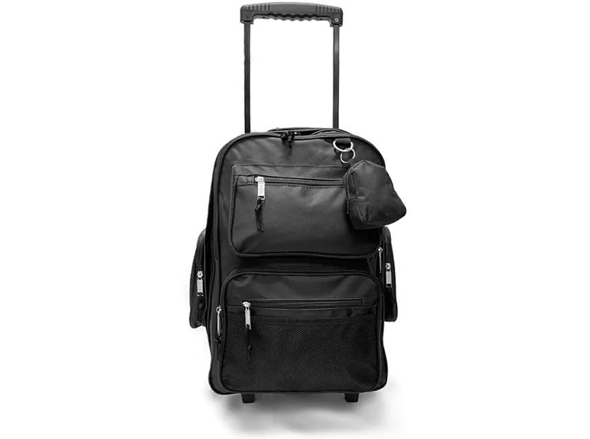 Polyester Travel Rolling Backpack Bag TB4005601