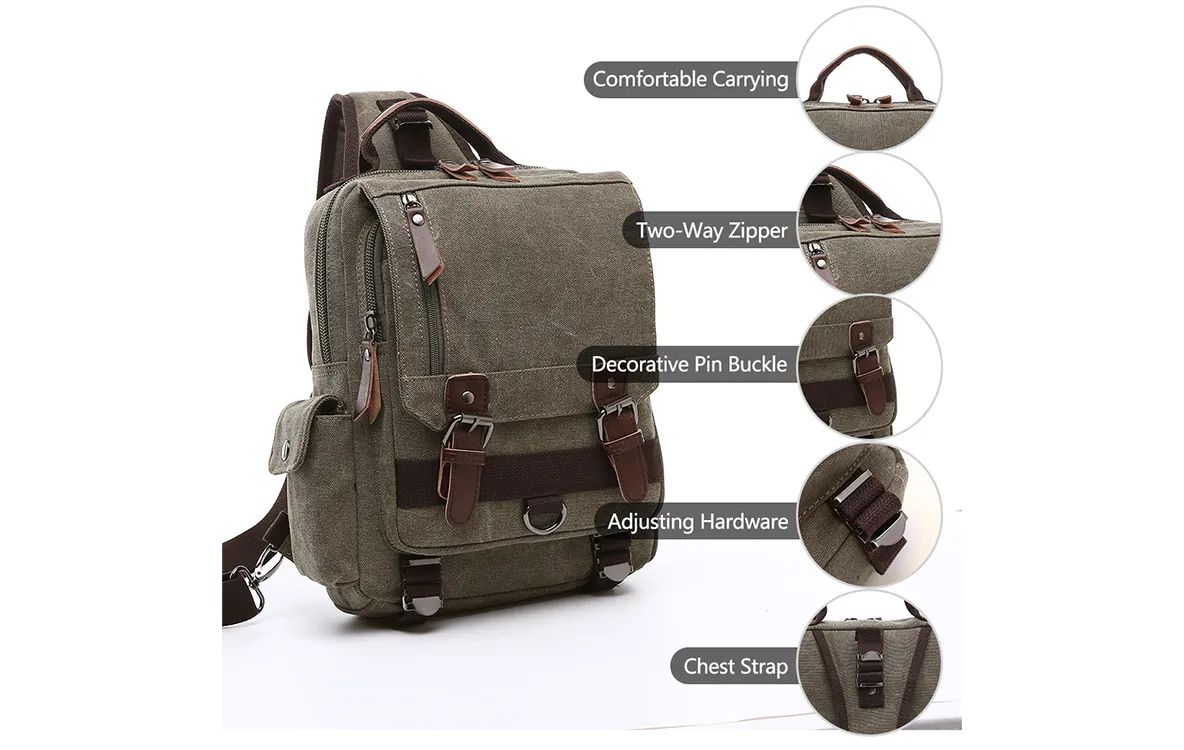 Heavy Duty Canvas Weekender Travel Bag DS8655