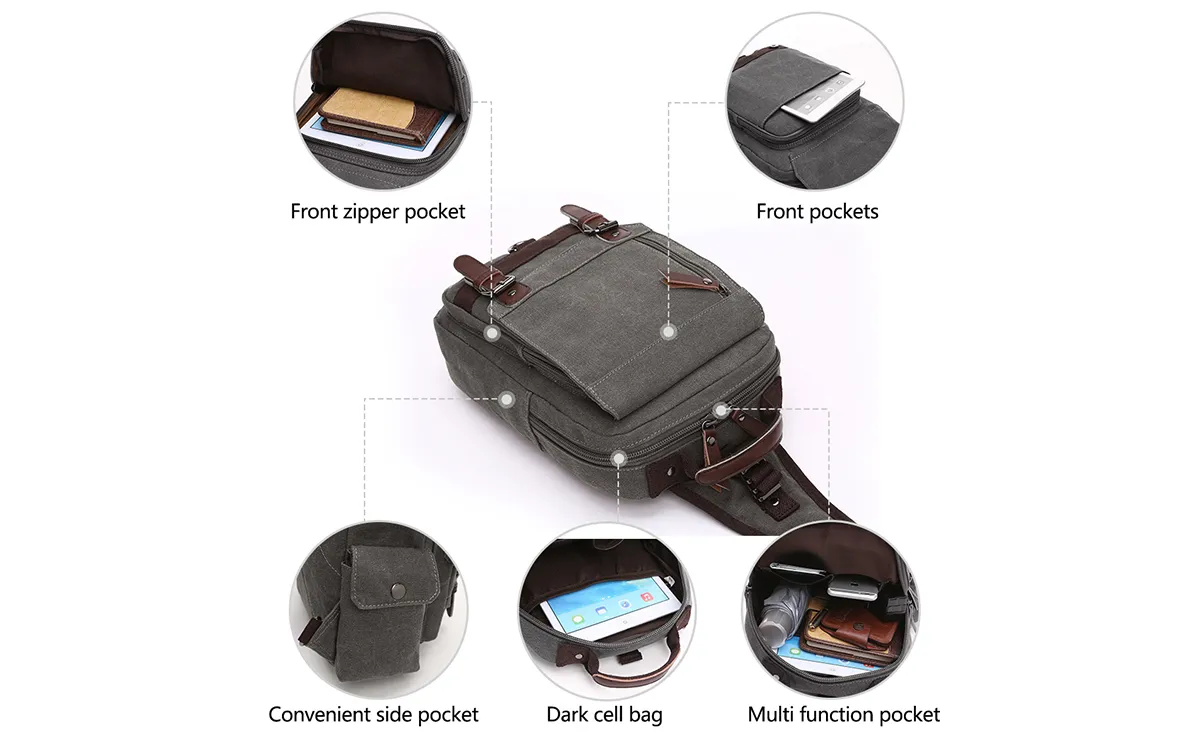 Heavy Duty Canvas Weekender Travel Bag DS8655