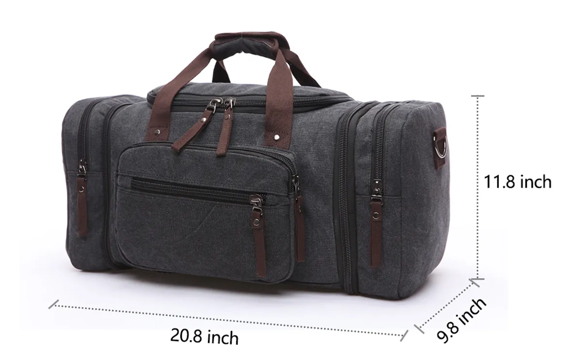Huge Storage Canvas Travel Bag DS8642