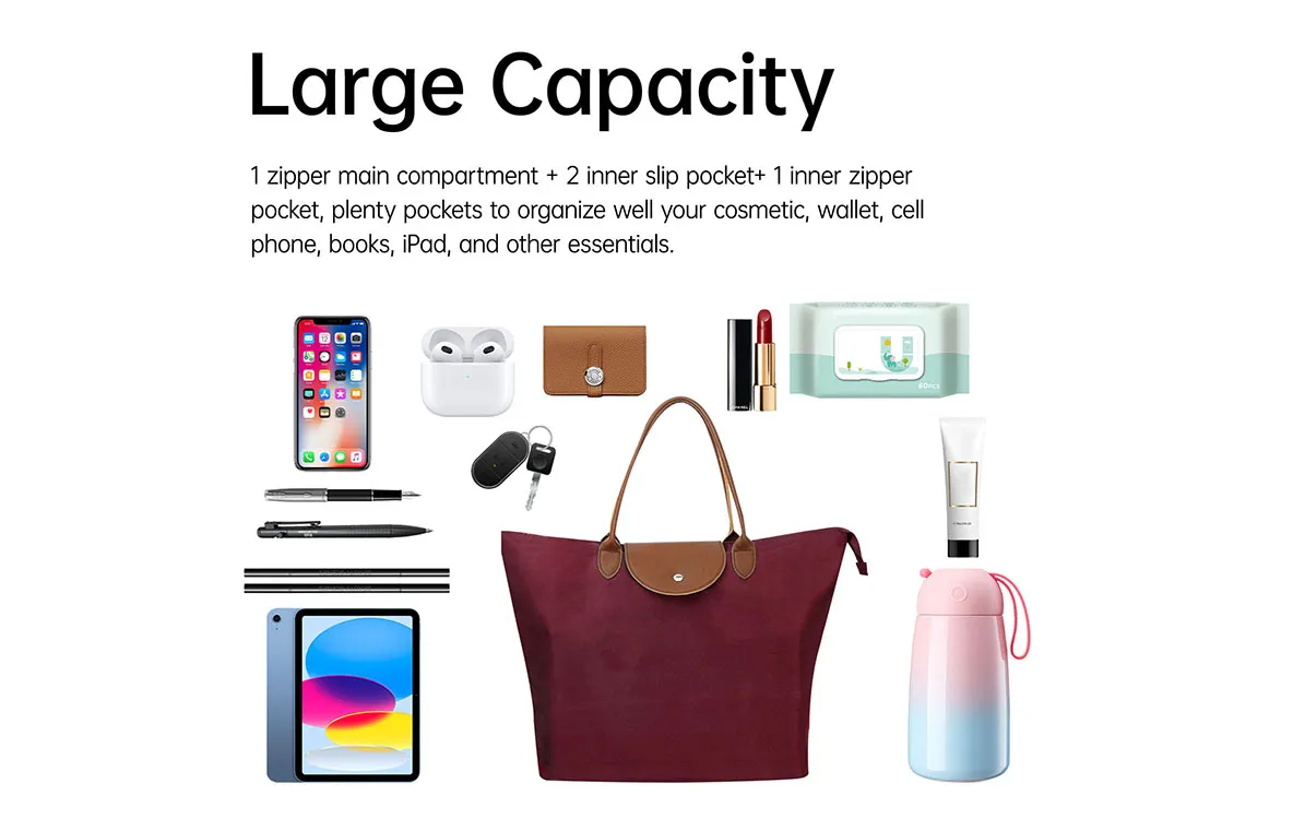 Polyester Fashion Tote Shopping Handbag SP5105789-R10