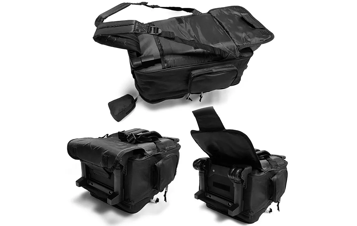 Polyester Travel Rolling Backpack Bag TB4005601