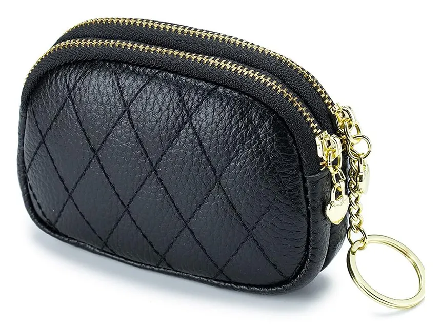 cowhide purse and wallet