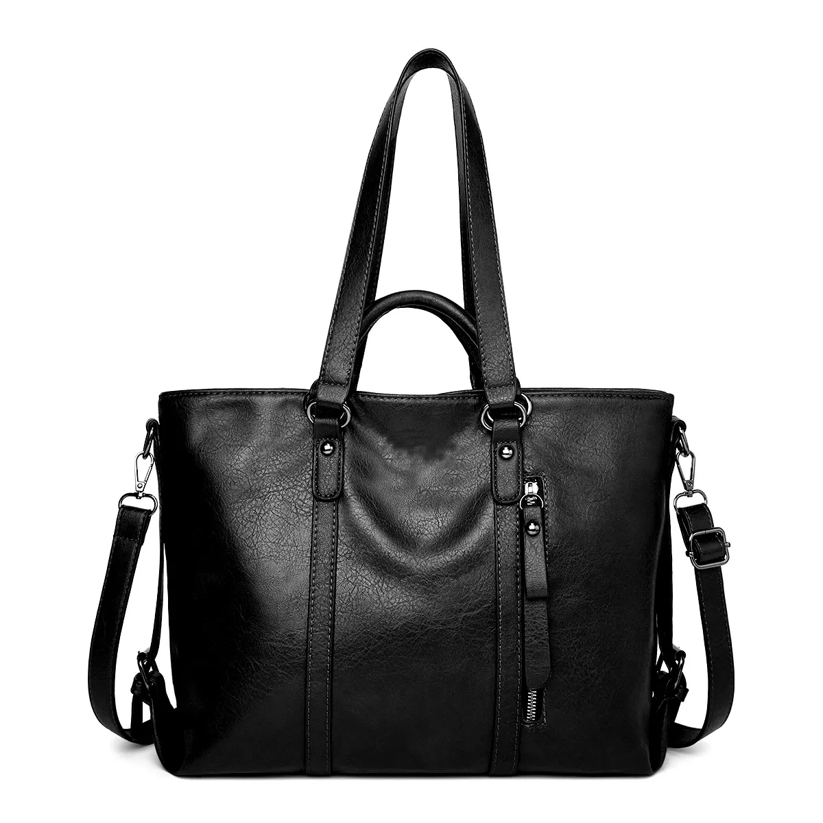 HBA003 Women PU Leather Moto Tote Bag
